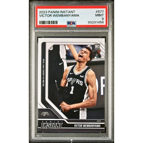 Victor Wembanyama 2023 Panini NBA All-Rookie 1st Team 577 Rookie Card PSA 9 Mint - Picture 1 of 2